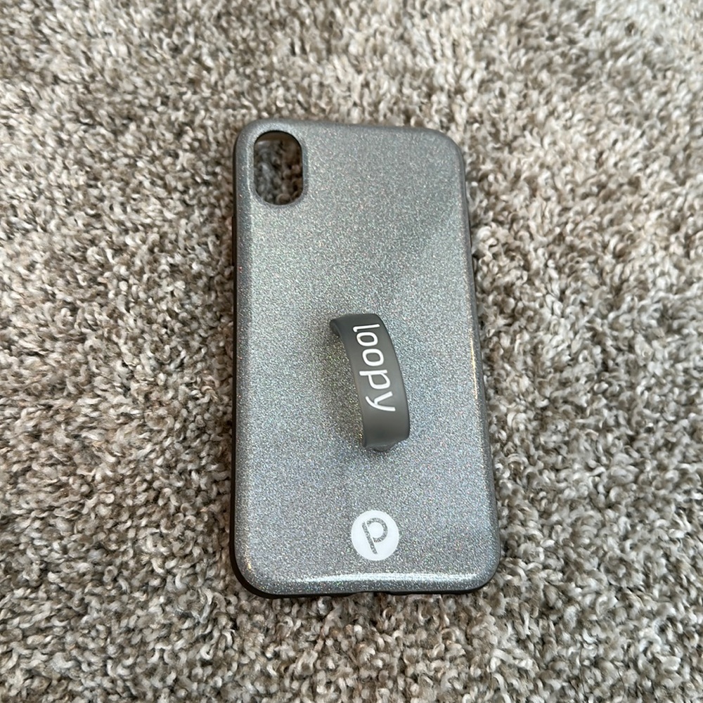 Sparkle Silver Loopy Case Iphone X/XS Righty